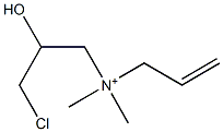 N-(3-Chloro-2-hydroxypropyl)-N,N-dimethyl-2-propen-1-aminium 구조식 이미지