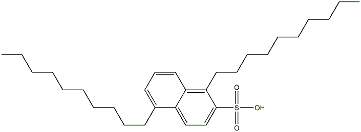 1,5-Didecyl-2-naphthalenesulfonic acid 구조식 이미지