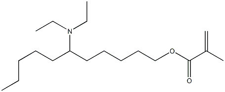 Methacrylic acid 6-(diethylamino)undecyl ester Structure