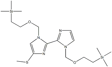 1,1'-Bis[2-(trimethylsilyl)ethoxymethyl]-4-methylthio-2,2'-bi-1H-imidazole Structure