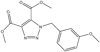 1-(3-Methoxybenzyl)-1H-1,2,3-triazole-4,5-dicarboxylic acid dimethyl ester Structure