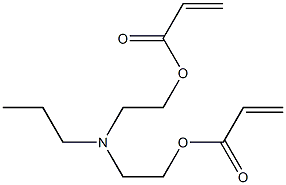 Diacrylic acid [(propylimino)bis(2,1-ethanediyl)] ester 구조식 이미지