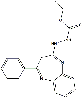 3-[4-(Phenyl)-3H-1,5-benzodiazepin-2-yl]carbazic acid ethyl ester Structure