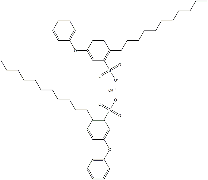 Bis(3-phenoxy-6-undecylbenzenesulfonic acid)calcium salt 구조식 이미지