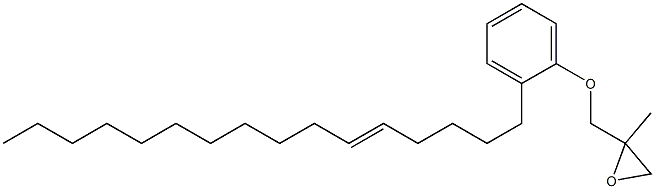 2-(5-Hexadecenyl)phenyl 2-methylglycidyl ether 구조식 이미지