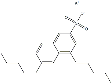 4,6-Dipentyl-2-naphthalenesulfonic acid potassium salt 구조식 이미지