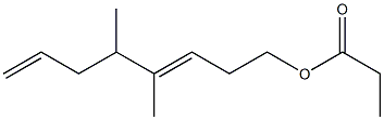 Propionic acid 4,5-dimethyl-3,7-octadienyl ester Structure