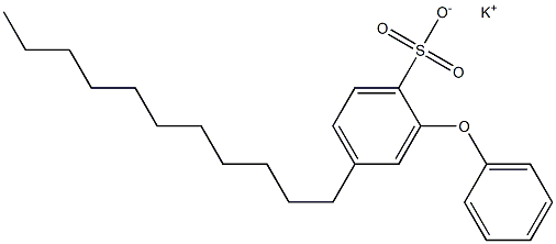 2-Phenoxy-4-undecylbenzenesulfonic acid potassium salt Structure