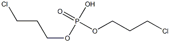 Phosphoric acid hydrogen bis(3-chloropropyl) ester 구조식 이미지