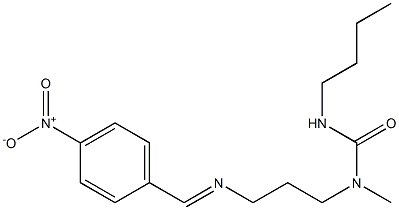 N-Methyl-N-(3-(4-nitrophenyl)methyleneaminopropyl)-N'-butylurea Structure