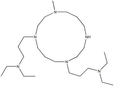 4,8-Bis(3-diethylaminopropyl)-11-methyl-1,4,8,11-tetraazacyclotetradecane 구조식 이미지