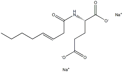 N-(3-Octenoyl)glutamic acid disodium salt 구조식 이미지