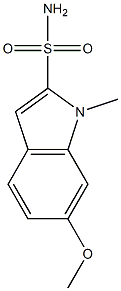 6-Methoxy-1-methyl-1H-indole-2-sulfonamide 구조식 이미지