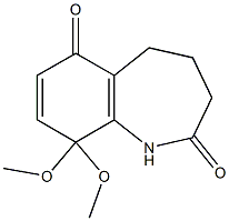 3,4,5,9-Tetrahydro-9,9-dimethoxy-1H-1-benzazepine-2,6-dione Structure