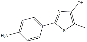 2-(4-Aminophenyl)-5-methylthiazol-4-ol 구조식 이미지