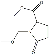 1-(Methoxymethyl)-5-oxopyrrolidine-2-carboxylic acid methyl ester Structure