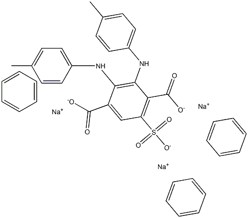 Benzenesulfiditoluidinoterephthalic acid sodium salt 구조식 이미지