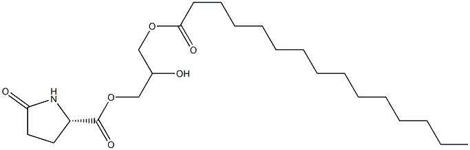 1-[(L-Pyroglutamoyl)oxy]-2,3-propanediol 3-pentadecanoate Structure