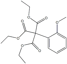 2-Methoxyphenylmethanetricarboxylic acid triethyl ester Structure