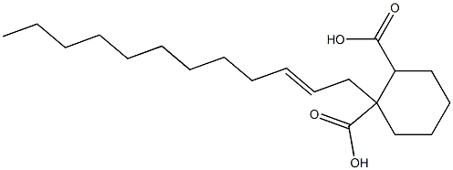 Cyclohexane-1,2-dicarboxylic acid hydrogen 1-(2-dodecenyl) ester 구조식 이미지