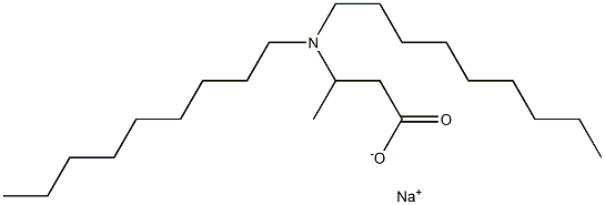 3-(Dinonylamino)butyric acid sodium salt Structure