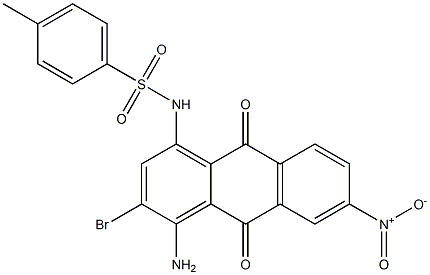 1-Amino-2-bromo-4-(tosylamino)-7-nitroanthraquinone Structure