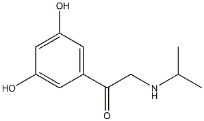 1-(3,5-Dihydroxyphenyl)-2-[(1-methylethylamino)]ethanone 구조식 이미지