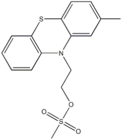 Methanesulfonic acid 2-(2-methyl-10H-phenothiazin-10-yl)ethyl ester 구조식 이미지