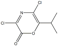 3,5-Dichloro-6-isopropyl-2H-1,4-oxazin-2-one 구조식 이미지
