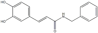 (E)-N-Benzyl-3-(3,4-dihydroxyphenyl)propenamide 구조식 이미지