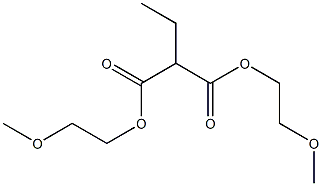 Propane-1,1-dicarboxylic acid bis(2-methoxyethyl) ester Structure