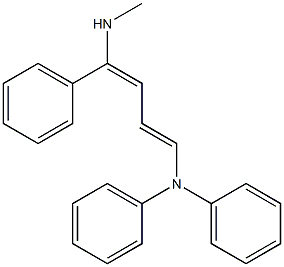 (1E,3E)-4,N,N-Triphenyl-4-(methylamino)-1,3-butadien-1-amine Structure