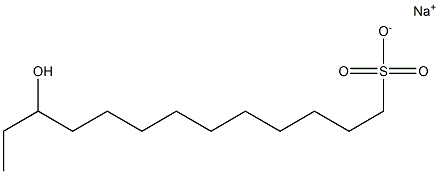 11-Hydroxytridecane-1-sulfonic acid sodium salt 구조식 이미지