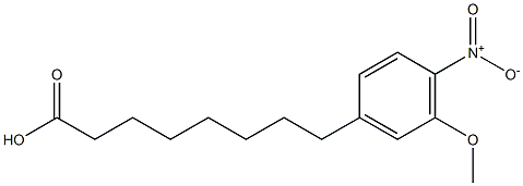 8-(5-Methoxy-4-nitrophenyl)octanoic acid 구조식 이미지