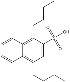 1,4-Dibutyl-2-naphthalenesulfonic acid Structure