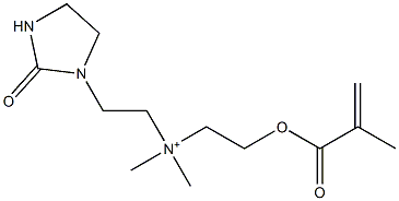 N,N-Dimethyl-N-[2-[(2-methyl-1-oxo-2-propenyl)oxy]ethyl]-2-oxo-1-imidazolidineethanaminium Structure