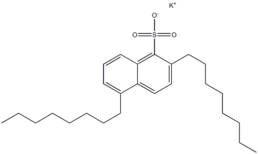 2,5-Dioctyl-1-naphthalenesulfonic acid potassium salt 구조식 이미지