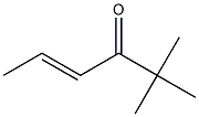 (E)-2,2-Dimethyl-4-hexen-3-one Structure