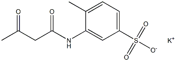 3-(Acetoacetylamino)-4-methylbenzenesulfonic acid potassium salt 구조식 이미지