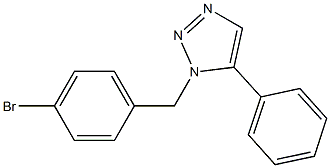 1-(4-Bromobenzyl)-5-phenyl-1H-1,2,3-triazole 구조식 이미지