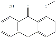 1-Methoxy-8-hydroxyanthracene-9(10H)-one Structure