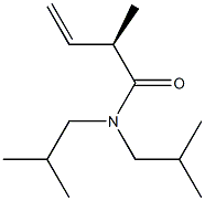 [R,(-)]-N,N-Diisobutyl-2-methyl-3-butenamide 구조식 이미지