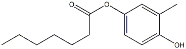 Heptanoic acid 4-hydroxy-3-methylphenyl ester Structure