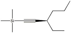 [R,(-)]-1-(Trimethylsilyl)-3-ethyl-1-hexyne Structure