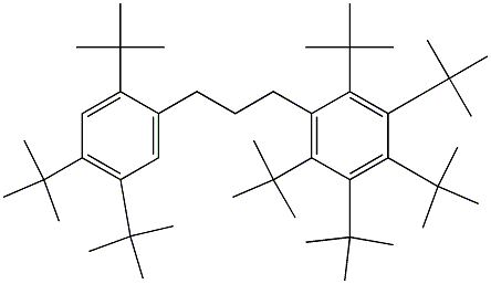 1-(Penta-tert-butylphenyl)-3-(2,4,5-tri-tert-butylphenyl)propane Structure