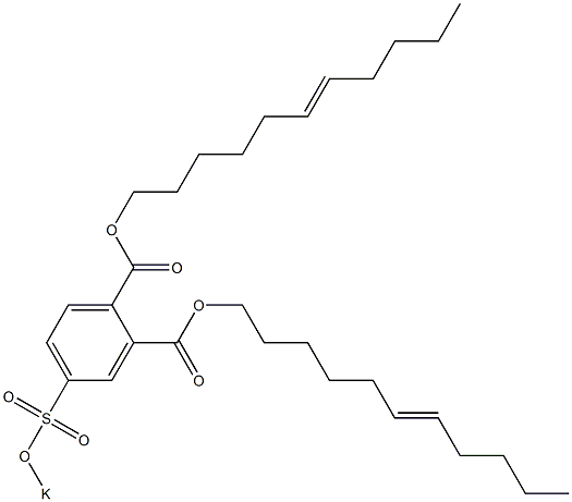 4-(Potassiosulfo)phthalic acid di(6-undecenyl) ester 구조식 이미지