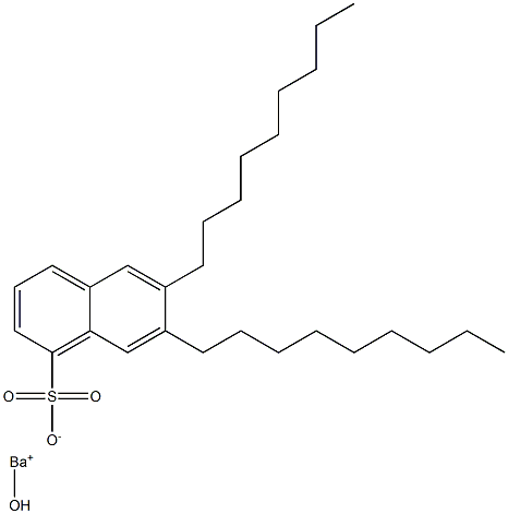 6,7-Dinonyl-1-naphthalenesulfonic acid hydroxybarium salt Structure