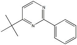 2-Phenyl-4-tert-butylpyrimidine 구조식 이미지