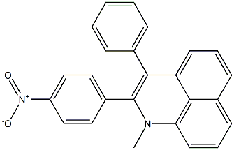 1-Methyl-2-(p-nitrophenyl)-3-phenyl-1H-benzo[de]quinoline Structure