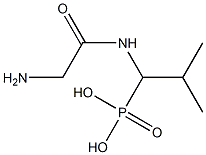 [1-(Glycylamino)-2-methylpropyl]phosphonic acid Structure